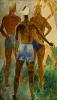 Самохвалов А.Н. Идущие юноши. Этюд к неосуществленной картине «Радость жизни». 1928